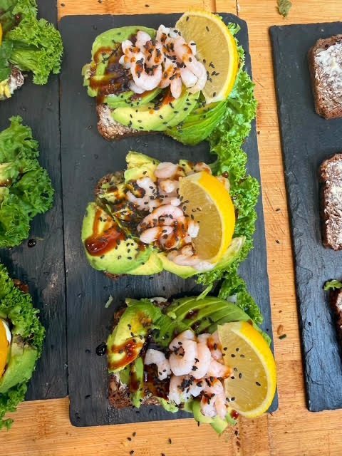 Smørrebrød med flæskesteg